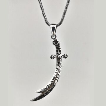 Hz. Ali Zülfikar Kılıç Tasarımlı 925 Ayar Gümüş Kolye Ucu