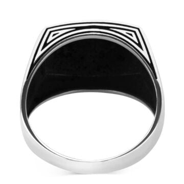 Ay Yıldız Sade Parlak 925 Ayar Gümüş Yüzük