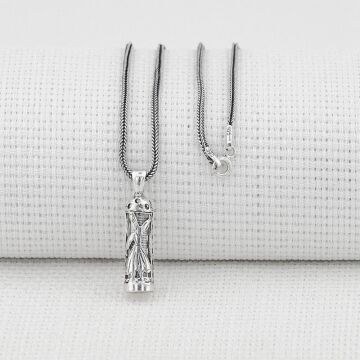 Semazen Detaylı Cevşeni Kebir Dualı 925 Ayar Gümüş Cevşen  Kolye