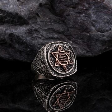 HZ SÜLEYMAN MÜHRÜ 925 AYAR GÜMÜŞ ERKEK YÜZÜK