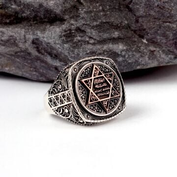 HZ SÜLEYMAN MÜHRÜ 925 AYAR GÜMÜŞ ERKEK YÜZÜK