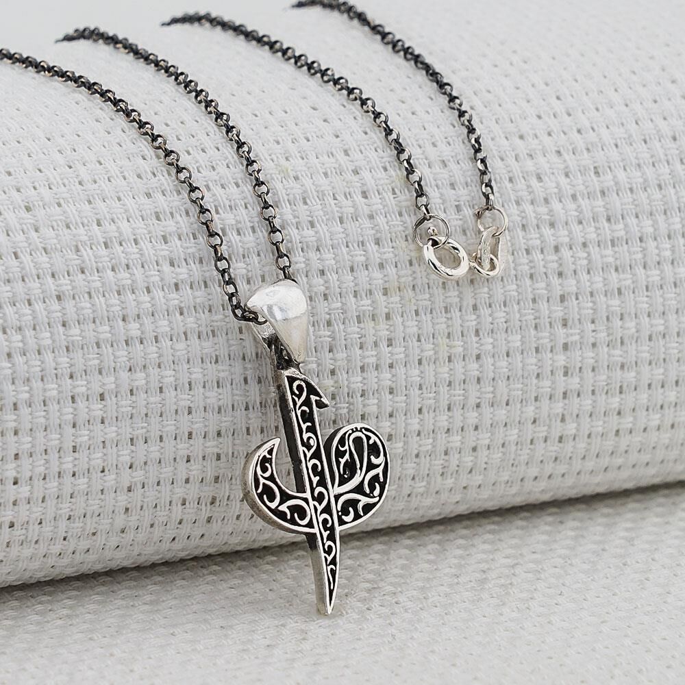 Elif Vav Tasarımlı 925 Ayar Gümüş Bayan Kolye
