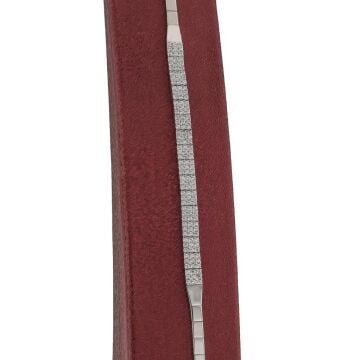 3 Sıra Çarpraz Örgü Gümüş Bayan Set