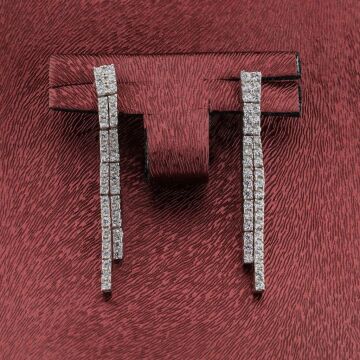 3 Sıra Çarpraz Örgü Gümüş Bayan Set