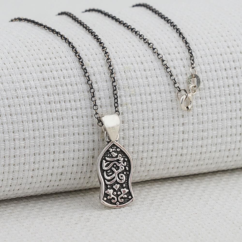 Nalı Şerif 925 Ayar Gümüş Bayan Kolye