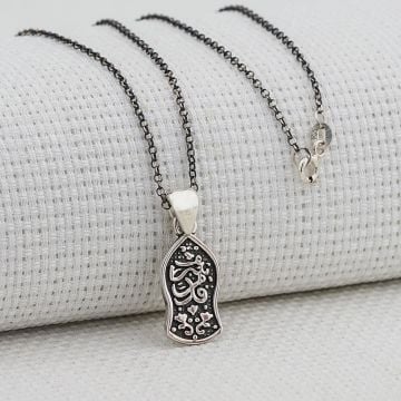 Nalı Şerif 925 Ayar Gümüş Bayan Kolye