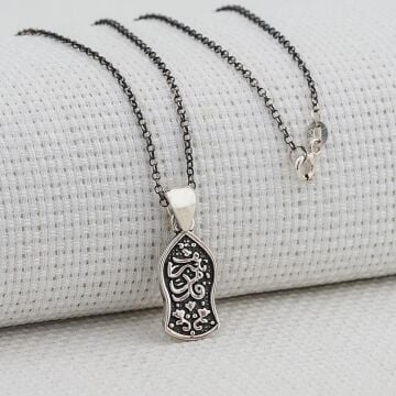 Nalı Şerif 925 Ayar Gümüş Bayan Kolye