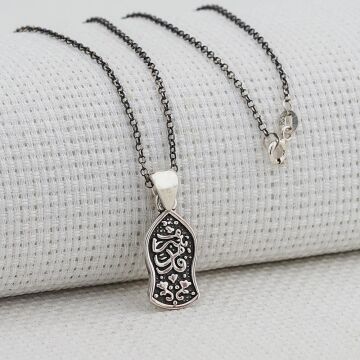 Nalı Şerif 925 Ayar Gümüş Bayan Kolye