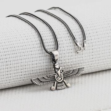 Ahura Mazda 925 Ayar Gümüş Kolye