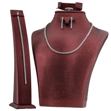 2 Sıra Gümüş Bayan Set