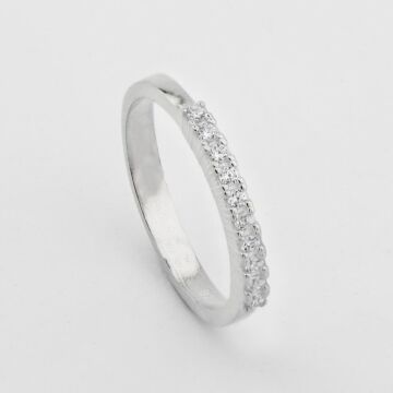 Tek Sıra Su Yolu Gümüş Bayan Set