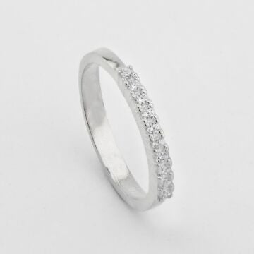 Tek Sıra Su Yolu Gümüş Bayan Set