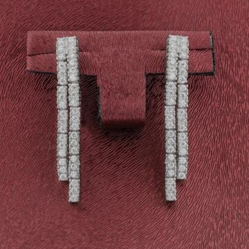 Çift Sıra Su Yolu Gümüş Bayan Set