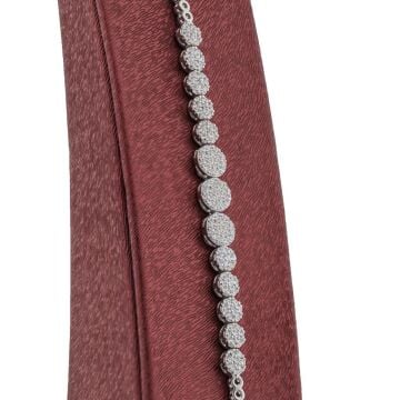 Yuvarlak Tasarımlı Gümüş Bayan Set