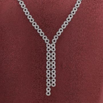 Sonsuzluk Tasarımlı Gümüş Bayan Set