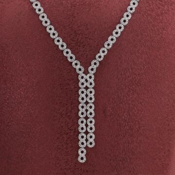 Sonsuzluk Tasarımlı Gümüş Bayan Set