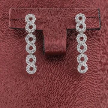 Sonsuzluk Tasarımlı Gümüş Bayan Set