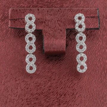 Sonsuzluk Tasarımlı Gümüş Bayan Set