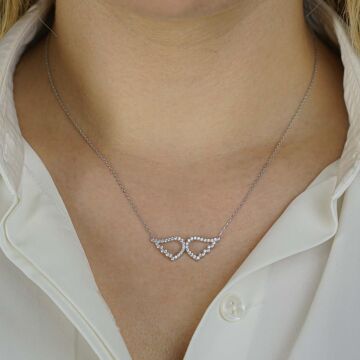 925 Ayar Gümüş Melek Kanadı Kolye