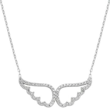 925 Ayar Gümüş Melek Kanadı Kolye