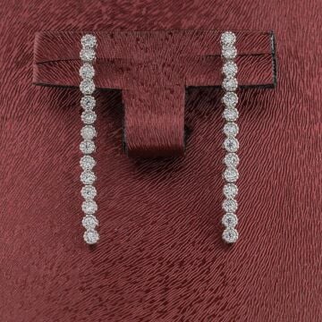 Yuvarlak Tasarımlı Gümüş Bayan Set