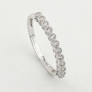 Yuvarlak Tasarımlı Gümüş Bayan Set