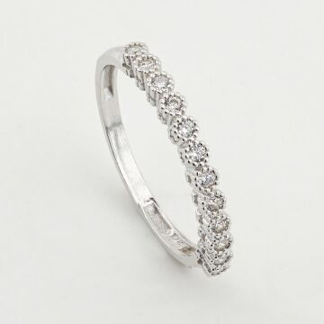 Yuvarlak Tasarımlı Gümüş Bayan Set