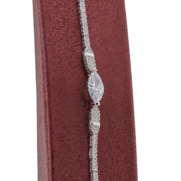 Yuvarlak Tasarımlı Gümüş Bayan Set