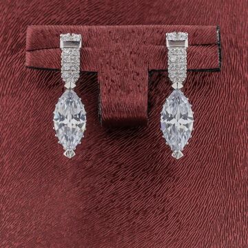 Yuvarlak Tasarımlı Gümüş Bayan Set