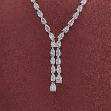 Damla Tasarımlı Gümüş Bayan Set