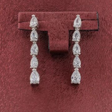 Damla Tasarımlı Gümüş Bayan Set