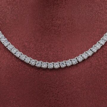 Su Yolu Tasarımlı Gümüş Bayan Set