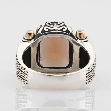 Zultanit Taşlı 925 Ayar Gümüş Erkek Yüzük