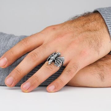 Kartal Tasarımlı 925 Ayar Gümüş Yüzük