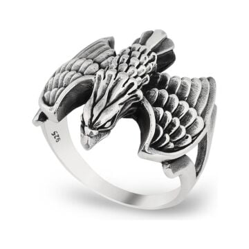 Kartal Tasarımlı 925 Ayar Gümüş Yüzük