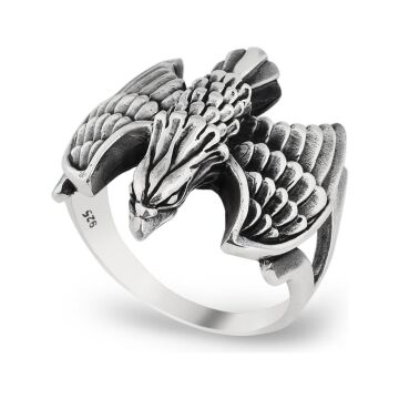 Kartal Tasarımlı 925 Ayar Gümüş Yüzük