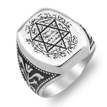 Mührü Süleyman 925 Ayar Gümüş Yüzük