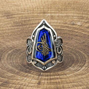 925 Ayar Gümüş Osmanlı Tuğralı Zihgir Yüzüğü