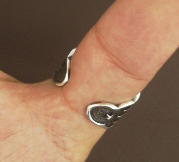 925 Ayar Gümüş Osmanlı Tuğralı Zihgir Yüzüğü