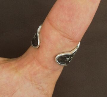 925 Ayar Gümüş Kayı Boyu Başparmak Zihgir Yüzüğü