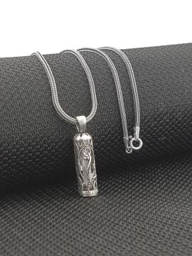 Çapa Tasarımlı Cevşeni Kebir Dualı 925 Ayar Gümüş Kolye