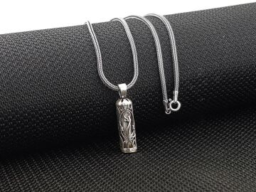 Çapa Tasarımlı Cevşeni Kebir Dualı 925 Ayar Gümüş Kolye