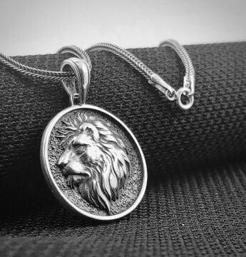 Aslan Tasarımlı 925 Ayar Gümüş Kolye