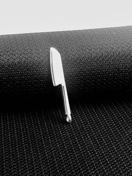 Şef Bıçak Tasarımlı 925 Ayar Gümüş Kolye Ucu