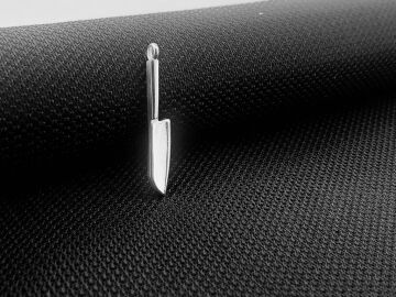 Şef Bıçak Tasarımlı 925 Ayar Gümüş Kolye Ucu