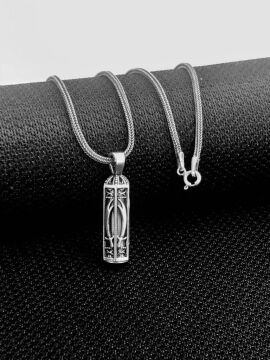 Cevşeni Kebir Dualı Zülfikar Kılıç Tasarımlı 925 Ayar Gümüş Kolye