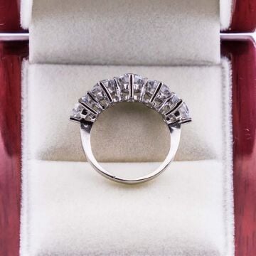 925 Ayar Gümüş Beştaş Bayan Yüzük Model 4