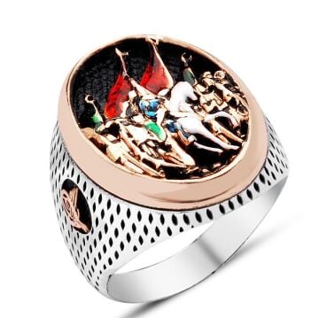 925 Ayar Gümüş Fetih 1453 Model Yüzüğü