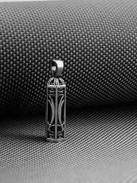 Cevşeni Kebir Dualı Zülfikar Kılıç Tasarımlı 925 Ayar Gümüş Kolye Ucu