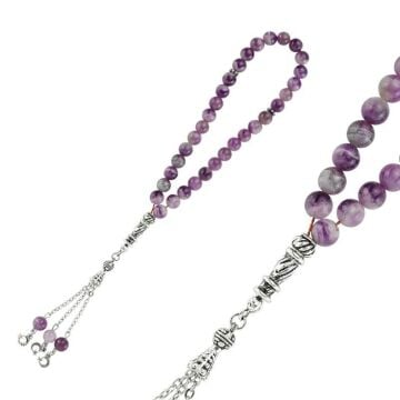 Doğal Ametist Taşı Tesbih